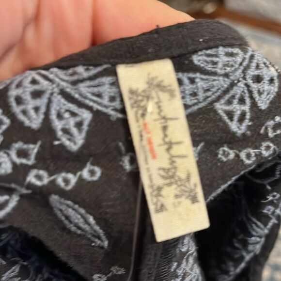 Free People Intimately Free Tulum Cutout Black Embroidered Slip Dress Boho - Picture 15 of 15